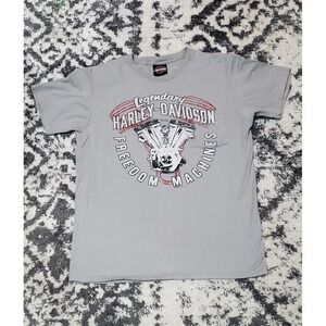 Harley Davisdon grey women's t shirt
